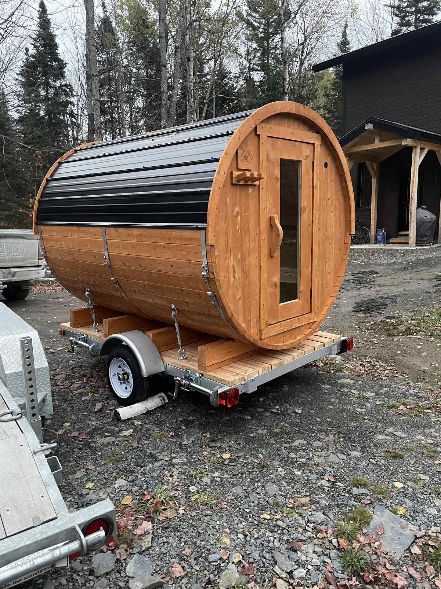 Remorque pour sauna